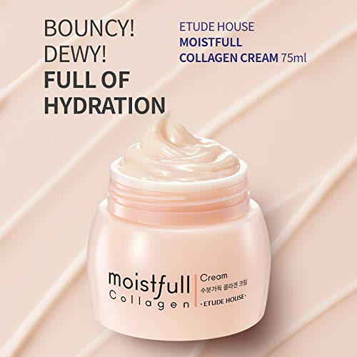 ETUDE HOUSE Moistfull Collagen Cream 75ml (New Version) | Facial Moisturizing Wrinkle Cream with Collagen for Women Skin Care