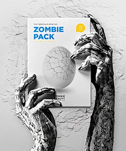 Skin1004 Zombie Pack - Wash off Face Mask for Aging Skin, Fine Lines Wrinkles, Enlarged Pores, Dryness, Lifting and Hydrating (1 Box (8 masks))