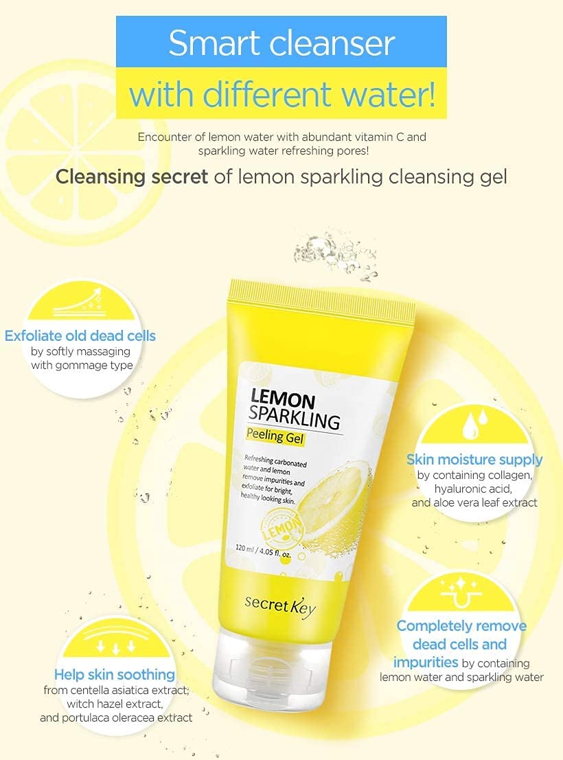 Secret Key Lemon Sparking Peeling Gel 120 ml