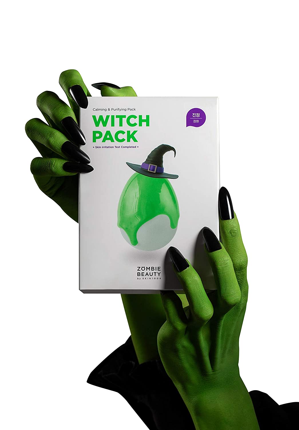 SKIN1004 Witch Pack Face Mask 8ea, Creamy Mud Pack with Green Tea, Water Calming Purifying Pore Care