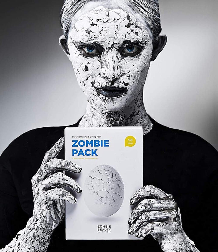 Skin1004 Zombie Pack - Wash off Face Mask for Aging Skin, Fine Lines Wrinkles, Enlarged Pores, Dryness, Lifting and Hydrating (1 Box (8 masks))