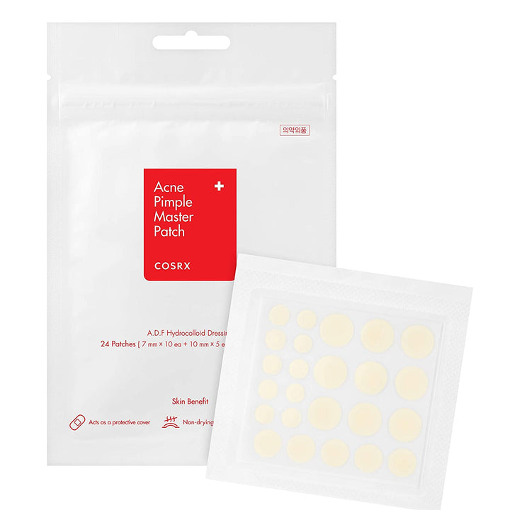 COSRX Acne Pimple Master Patch 96 Patches (4 Packs of 24 Patches) | A.D.F. Hydrocolloid Dressing | Quick & Easy Treatment