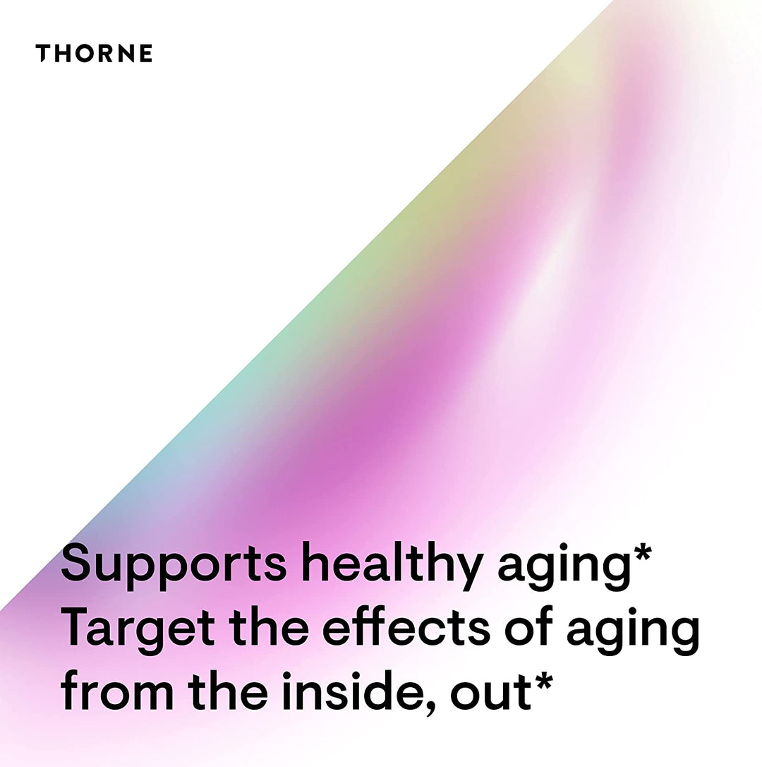 Thorne Research - ResveraCel - Supports Healthy Aging with Nicotinamide Riboside, Resveratrol, Quercetin, and Betaine Anhydrous - 60 Capsules