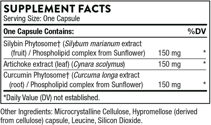 Thorne Research - S.A.T. - Silymarin, Artichoke, and Turmeric Extracts for Liver Support - 60 Capsules