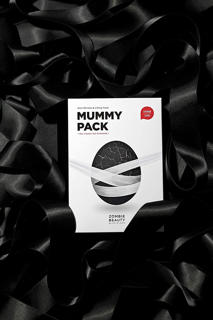 Skin1004 Mummy Pack- Wash off Face Mask for Aging Skin, Fine Lines Wrinkles, Enlarged Pores, Dryness, Lifting and Hydrating (1 Box (8 masks))