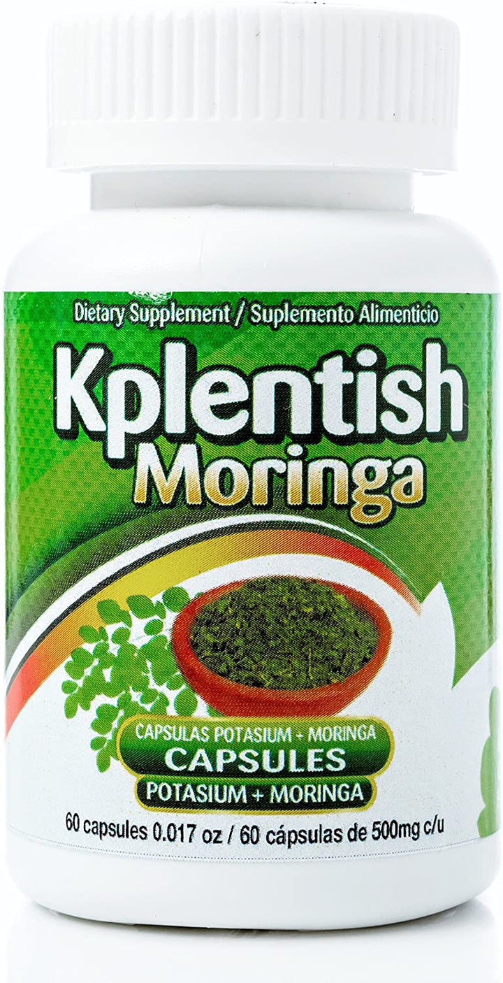 Kplentish Potassium and Moringa Supplement 30 Day Supply Combine with Alipotec and Weight Control Supplements